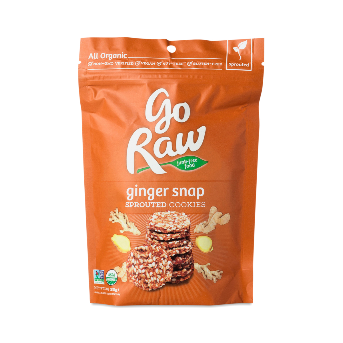 Organic Raw Ginger Snaps Super Cookies