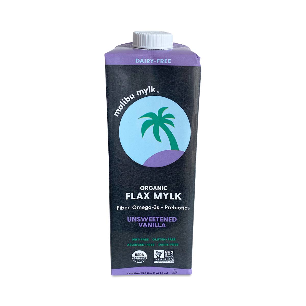 Malibu Mylk Organic Flax Mylk, Unsweetened Vanilla
