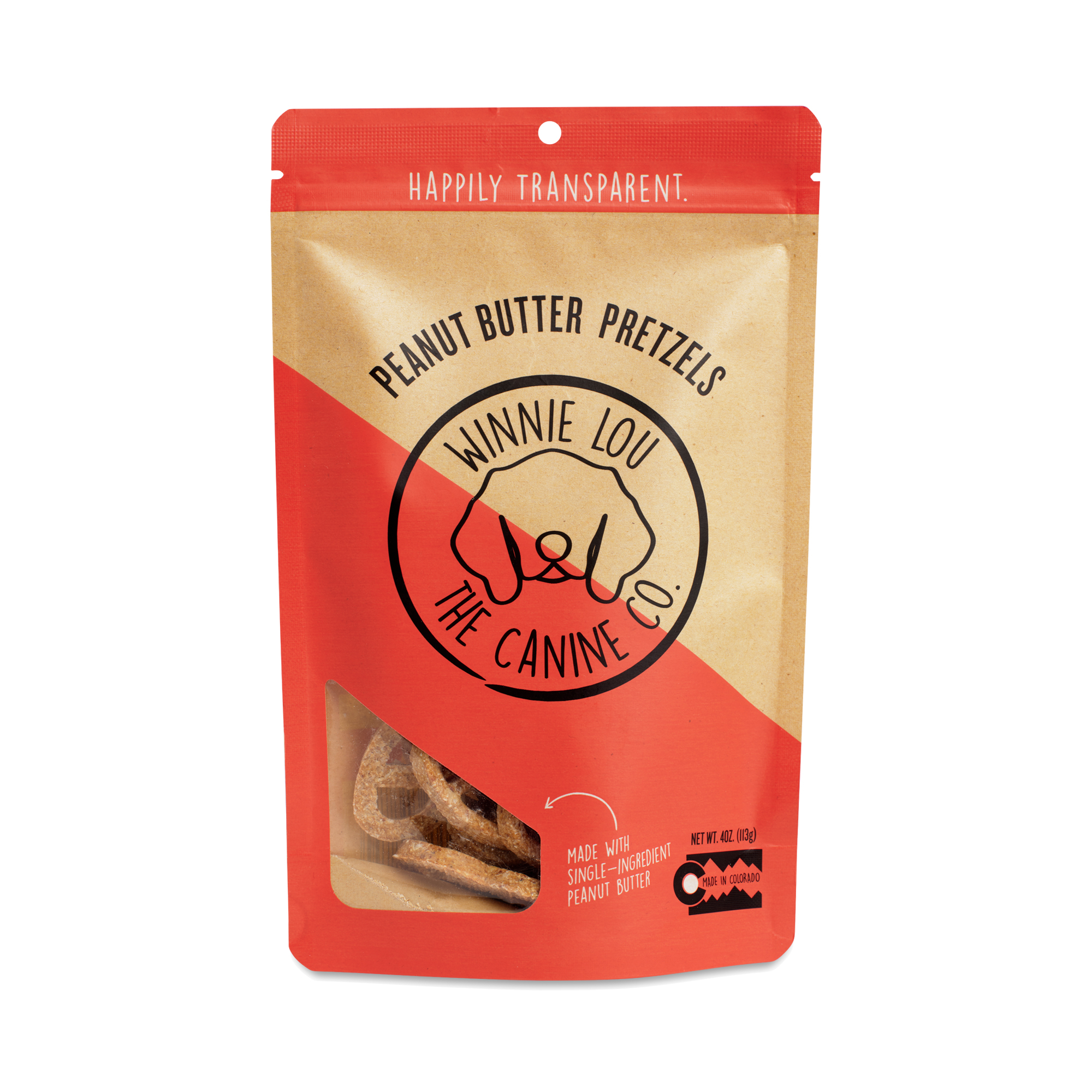 Winnie Lou Peanut Butter Pretzels Dog Treats Thrive Market