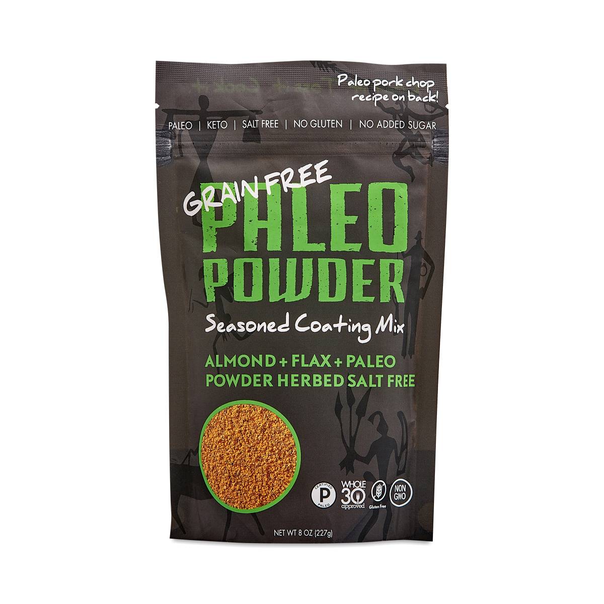 Paleo Powder Seasoned Coating Mix, Almond, Flax and Paleo Powder Herbed