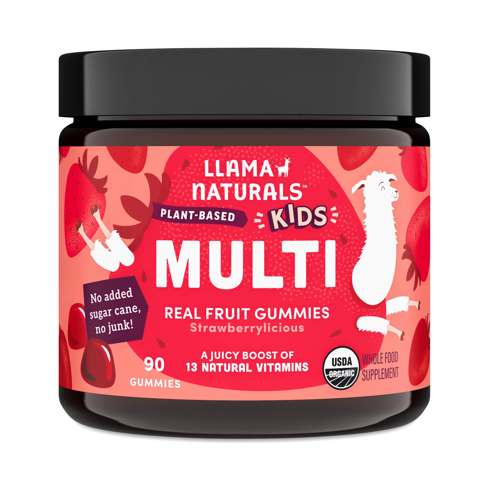 Kids Real Fruit Multivitamin Gummies, Strawberry