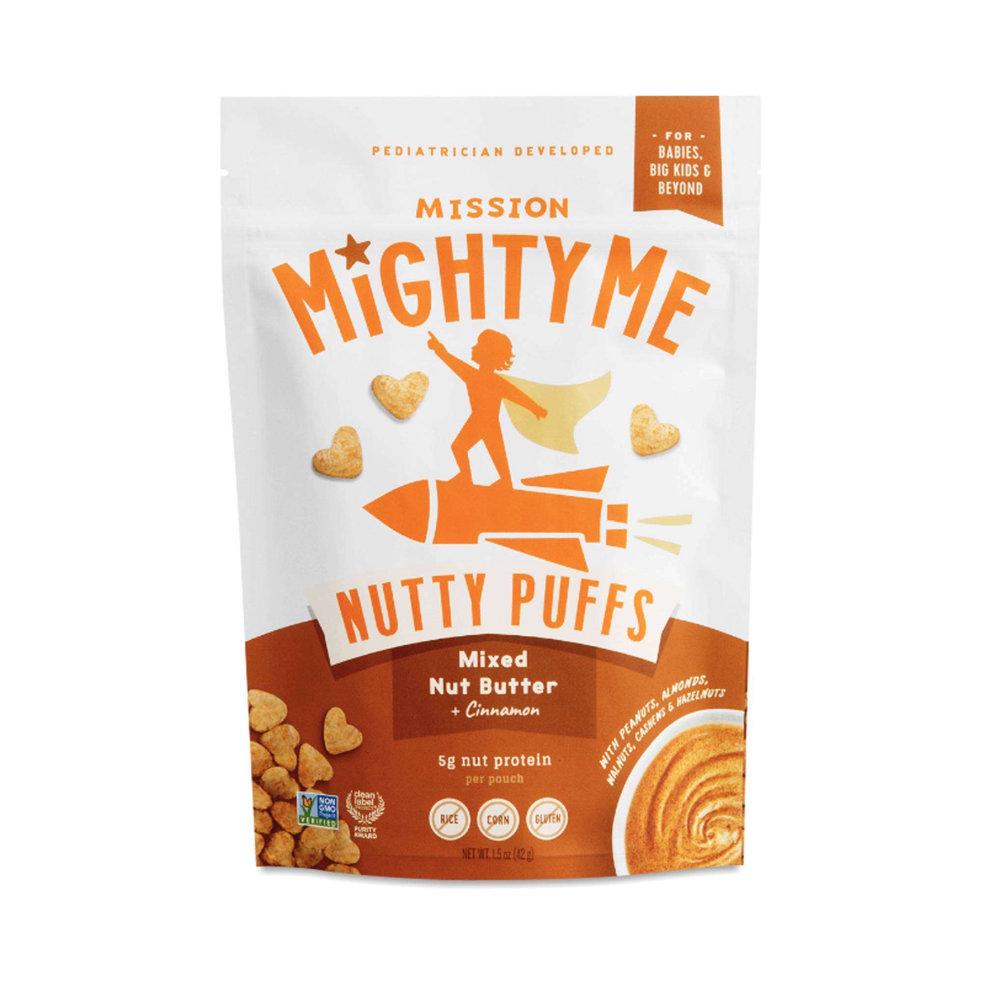 Nutty Puffs, Mixed Nut Butter & Cinnamon