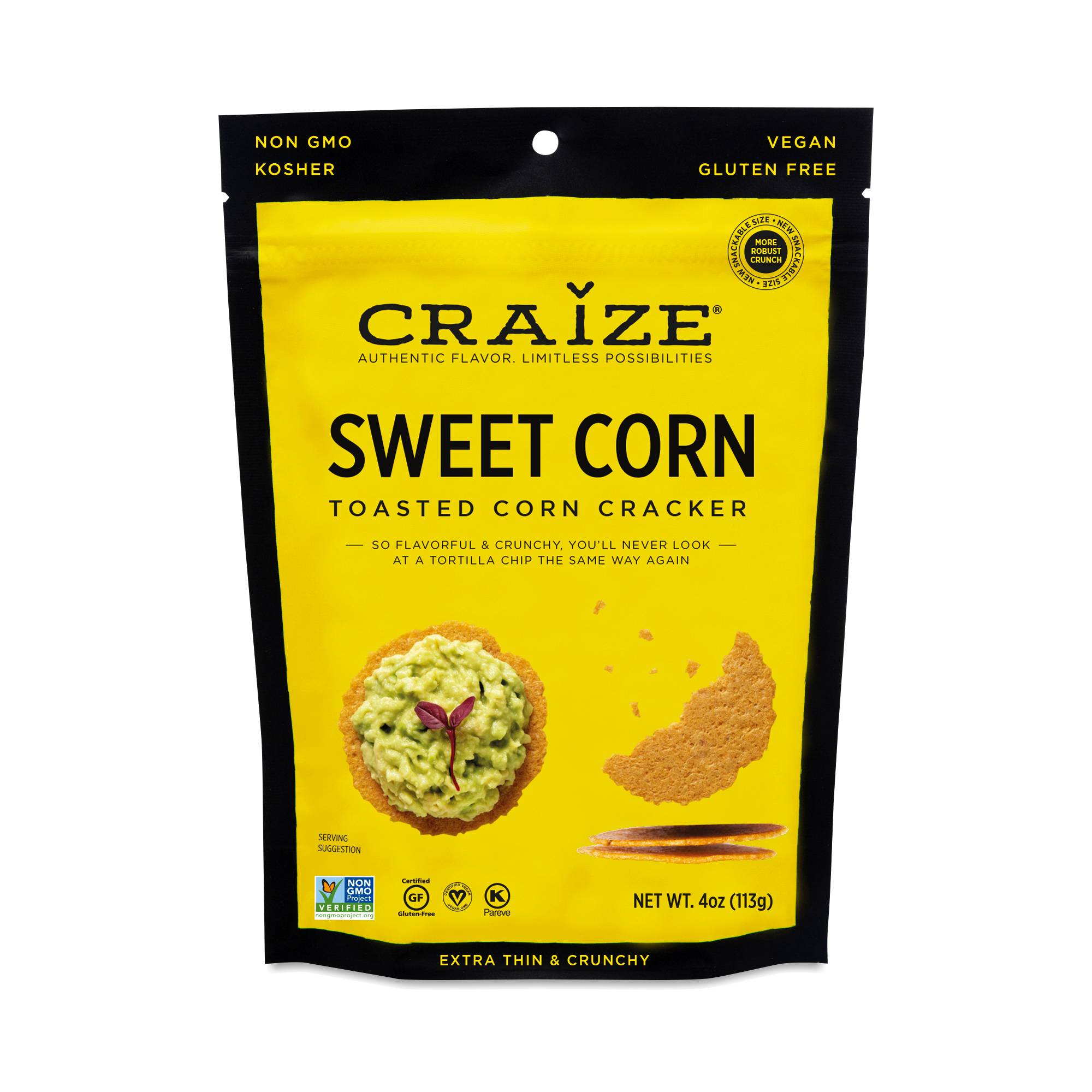 Toasted Corn Crackers, Sweet Corn