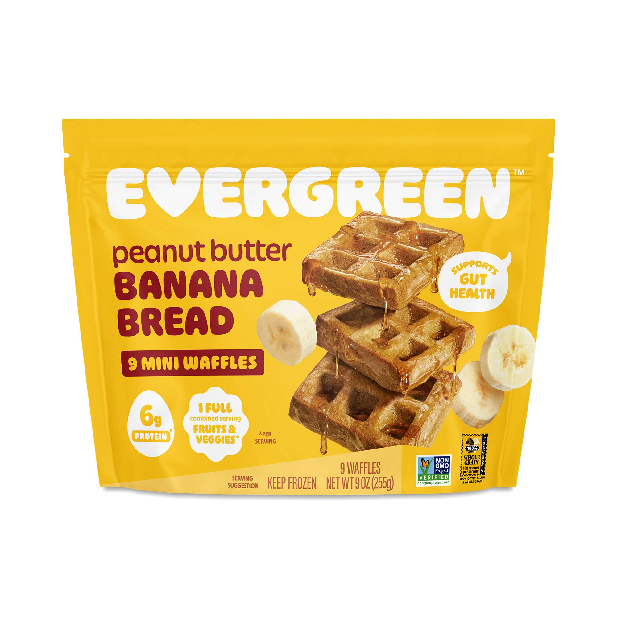 Mini Waffles, Peanut Butter & Banana Bread