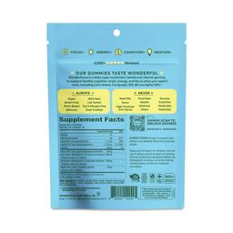 Wonder Focus Mushroom Gummies, Juicy Citrus