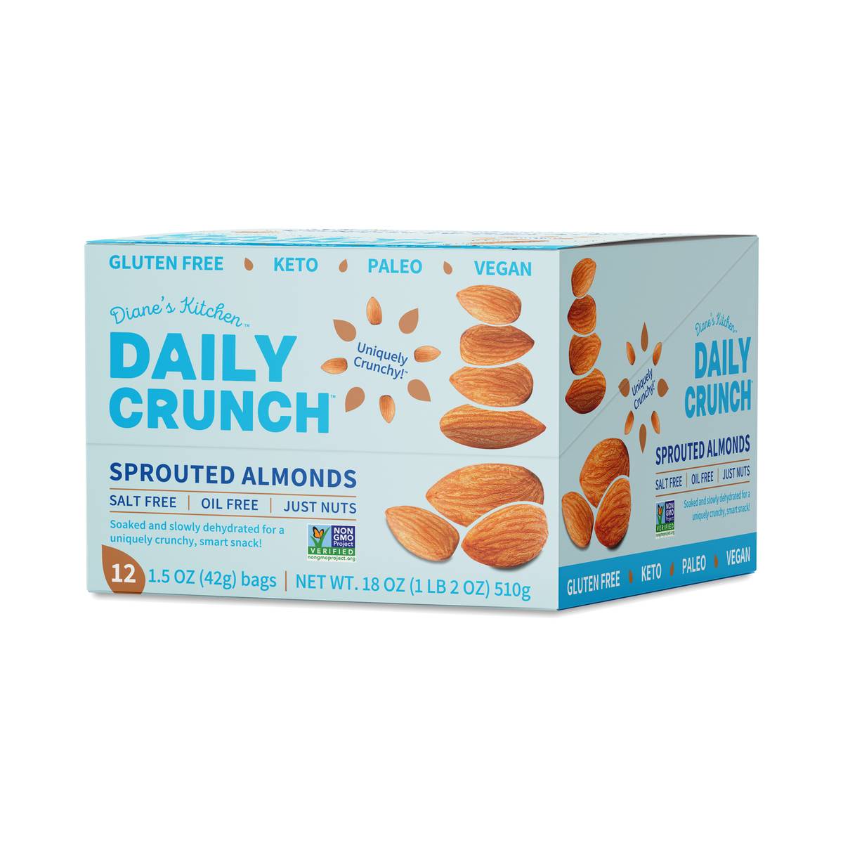 Sprouted Almonds, Snack Pack