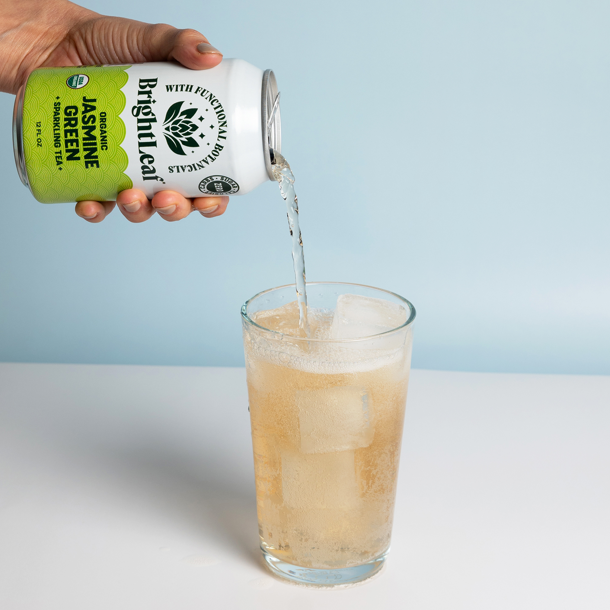 BrightLeaf Sparkling Tea With Hops, Jasmine Green | Thrive