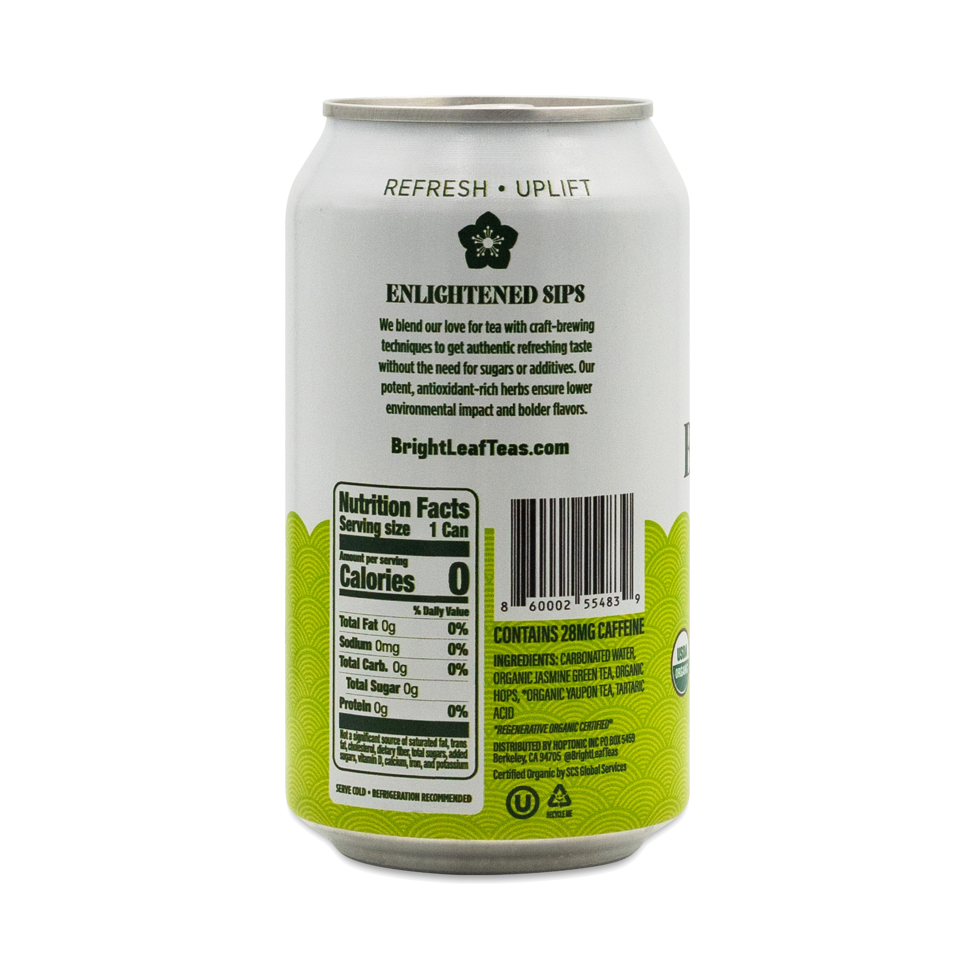 BrightLeaf Sparkling Tea With Hops, Jasmine Green | Thrive