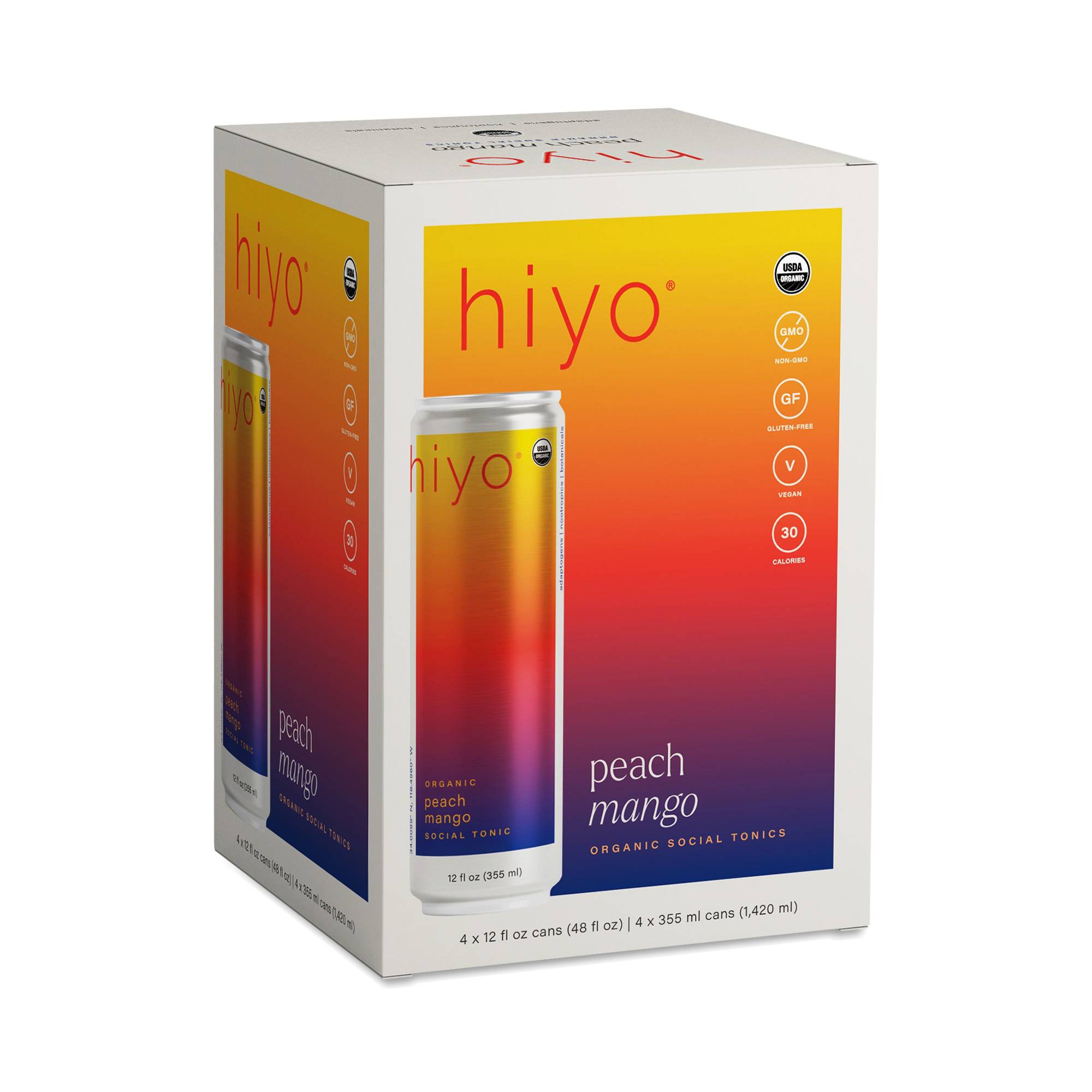 Organic Social Tonic, Peach Mango