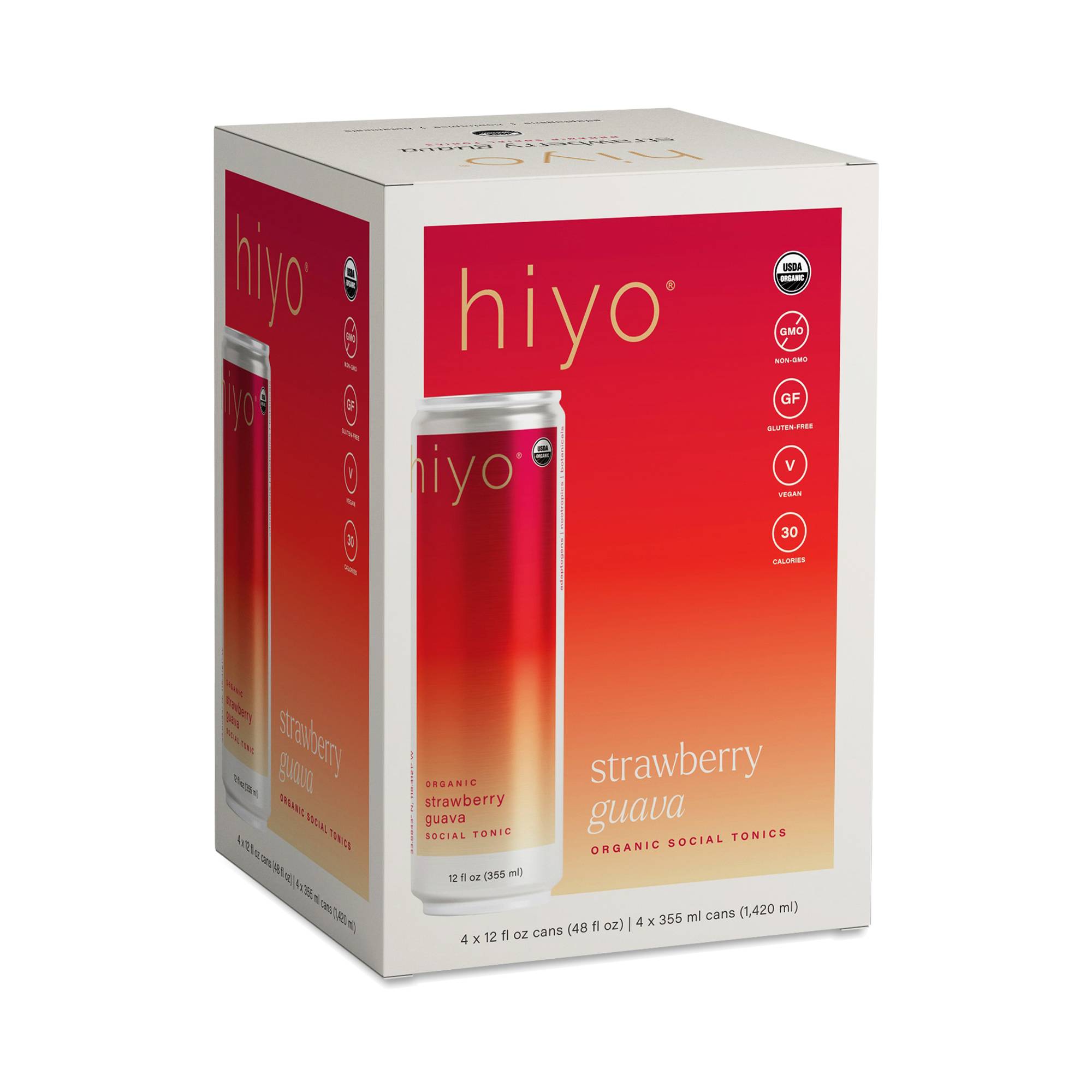 Organic Social Tonic, Strawberry Guava