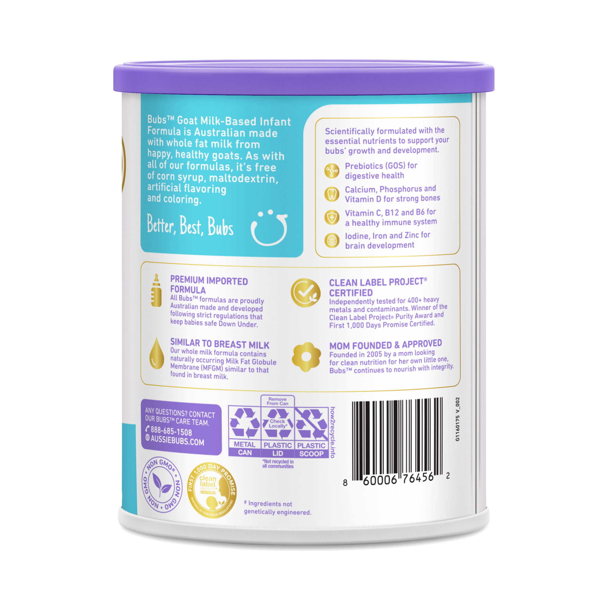 Bubs Easy Digest Goat Infant Formula | Thrive Market