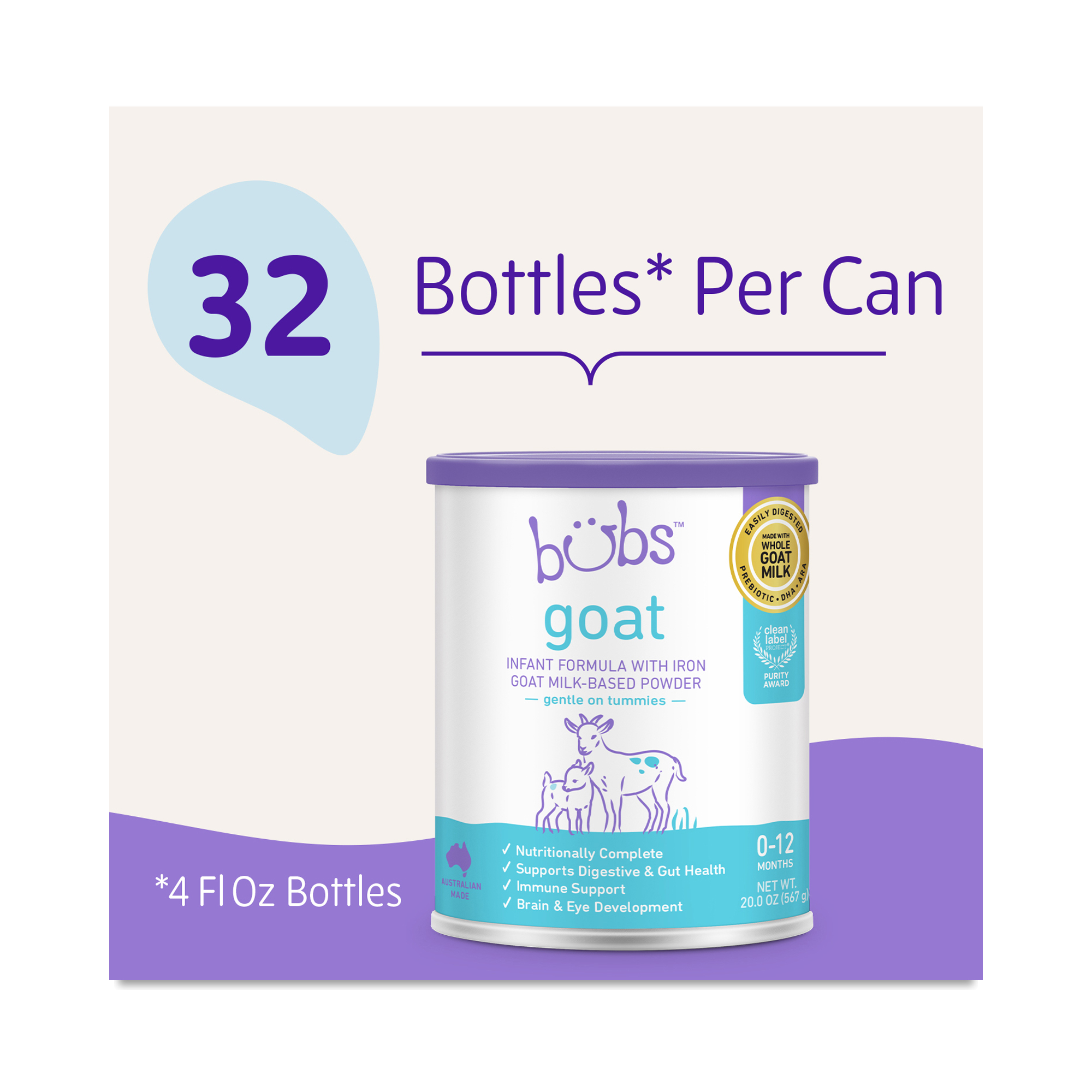 Bubs Easy Digest Goat Infant Formula | Thrive Market