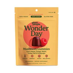 Wonder Day Mushroom Gummies, Wild Raspberry
