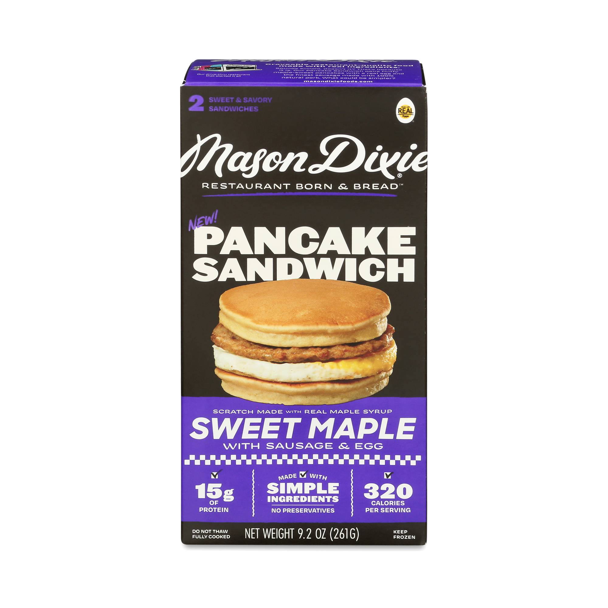 Pancake Sandwich, Sweet Maple with Sausage & Egg