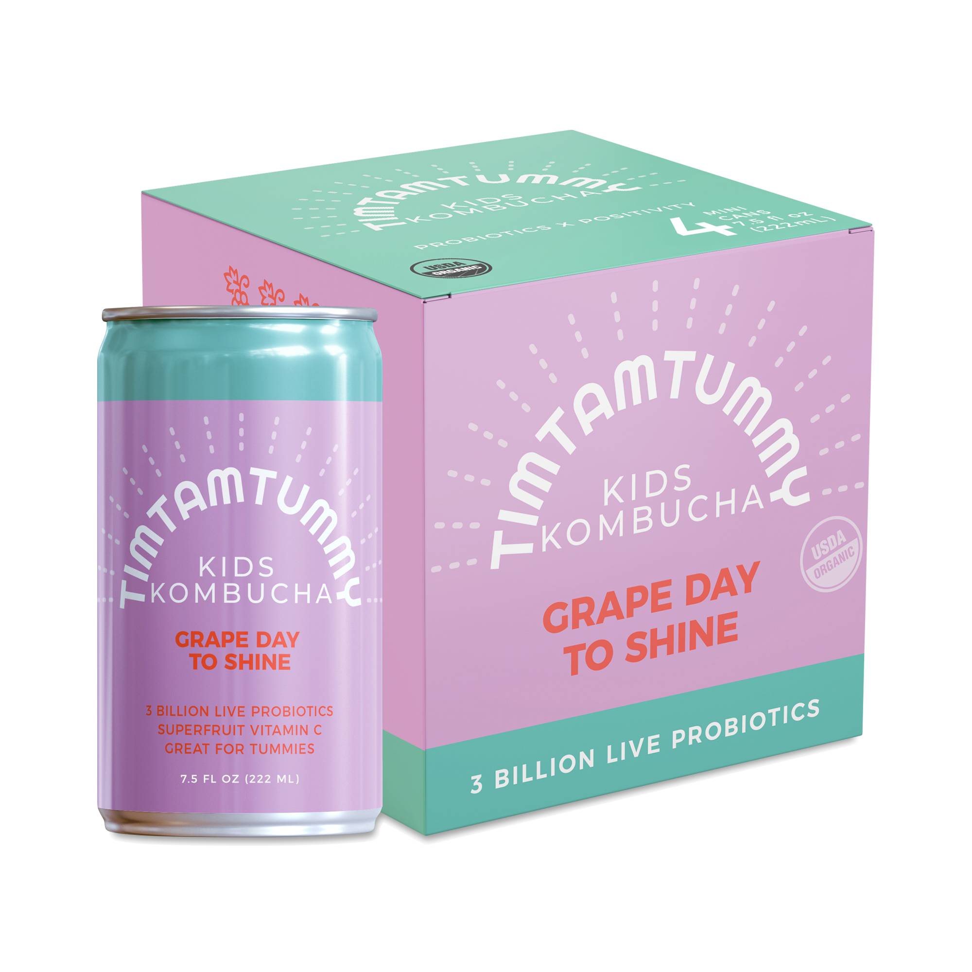 Organic Kombucha For Kids, Grape Day To Shine
