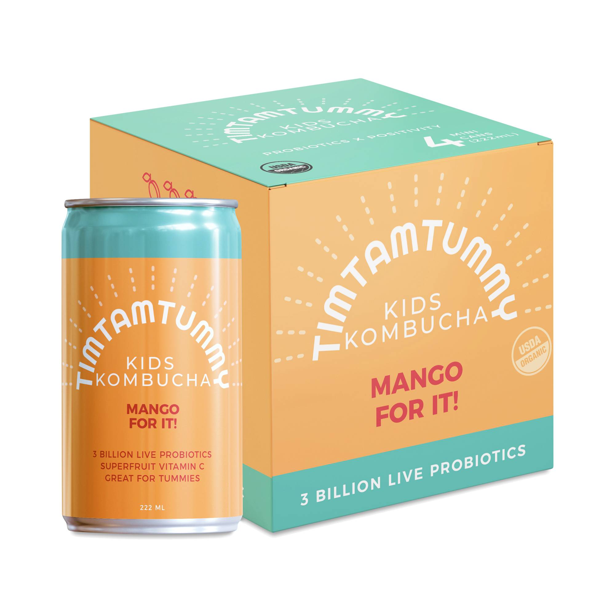 Organic Kombucha for Kids, Mango For It!