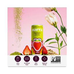 Oat Milk Latte, Strawberry Matcha