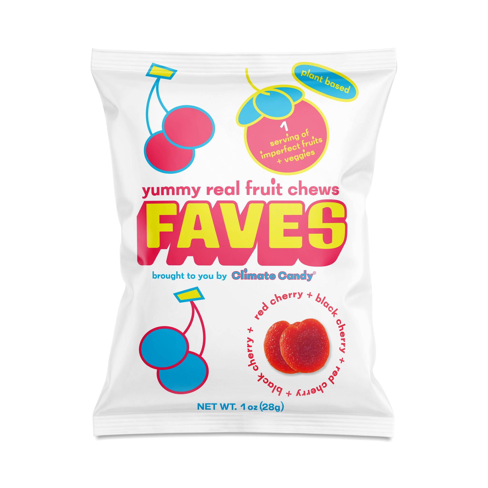 Real Fruit Chews, Red Cherry & Black Cherry