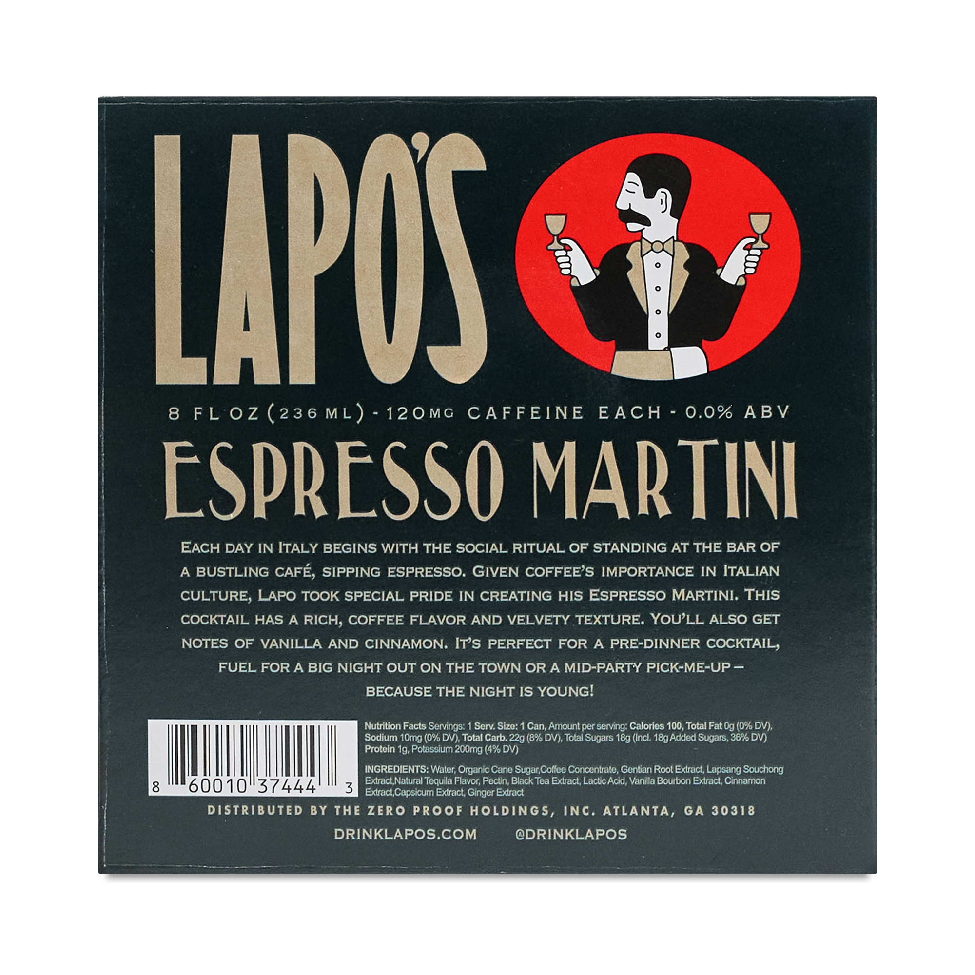 Lapo's Non-Alcoholic Espresso Martini | Thrive Market