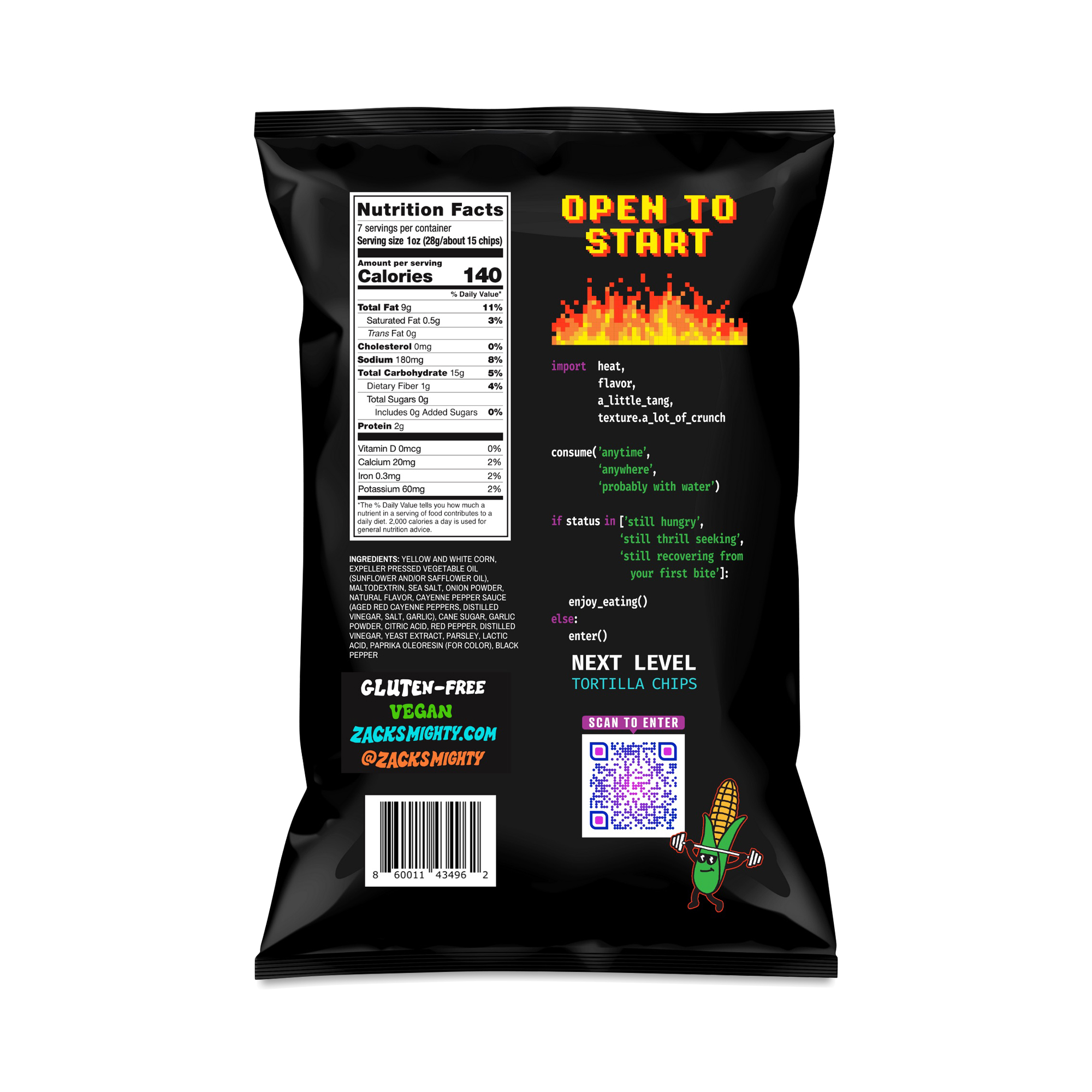 Zack's Mighty Rolled Tortilla Chips, Buffalo Ranch | Thrive Market