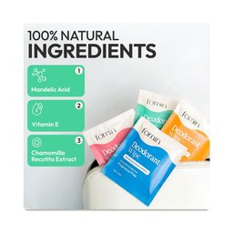 Deodorant Wipes, Coastal Breeze