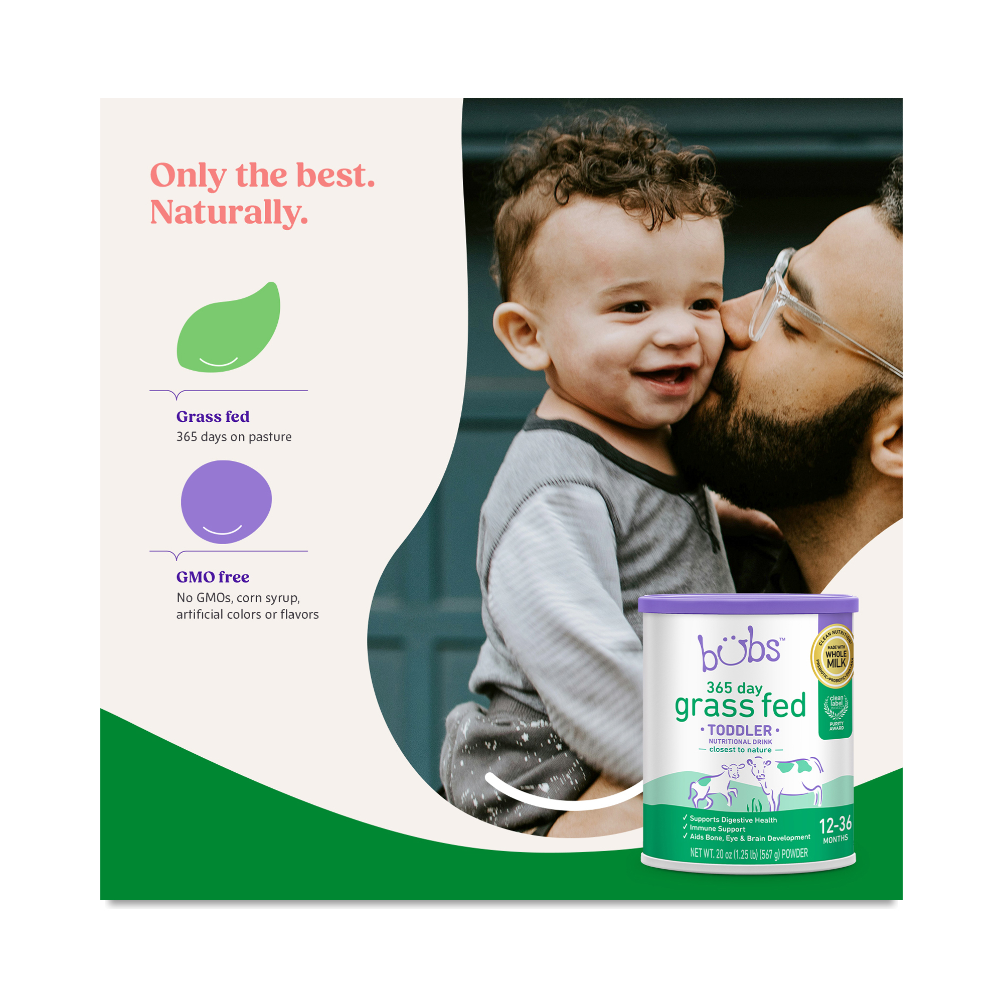 Bubs Grass Fed Cow Toddler Formula | Thrive Market