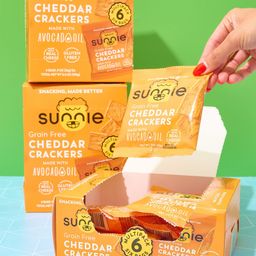Grain Free Cheddar Crackers, Snack Packs