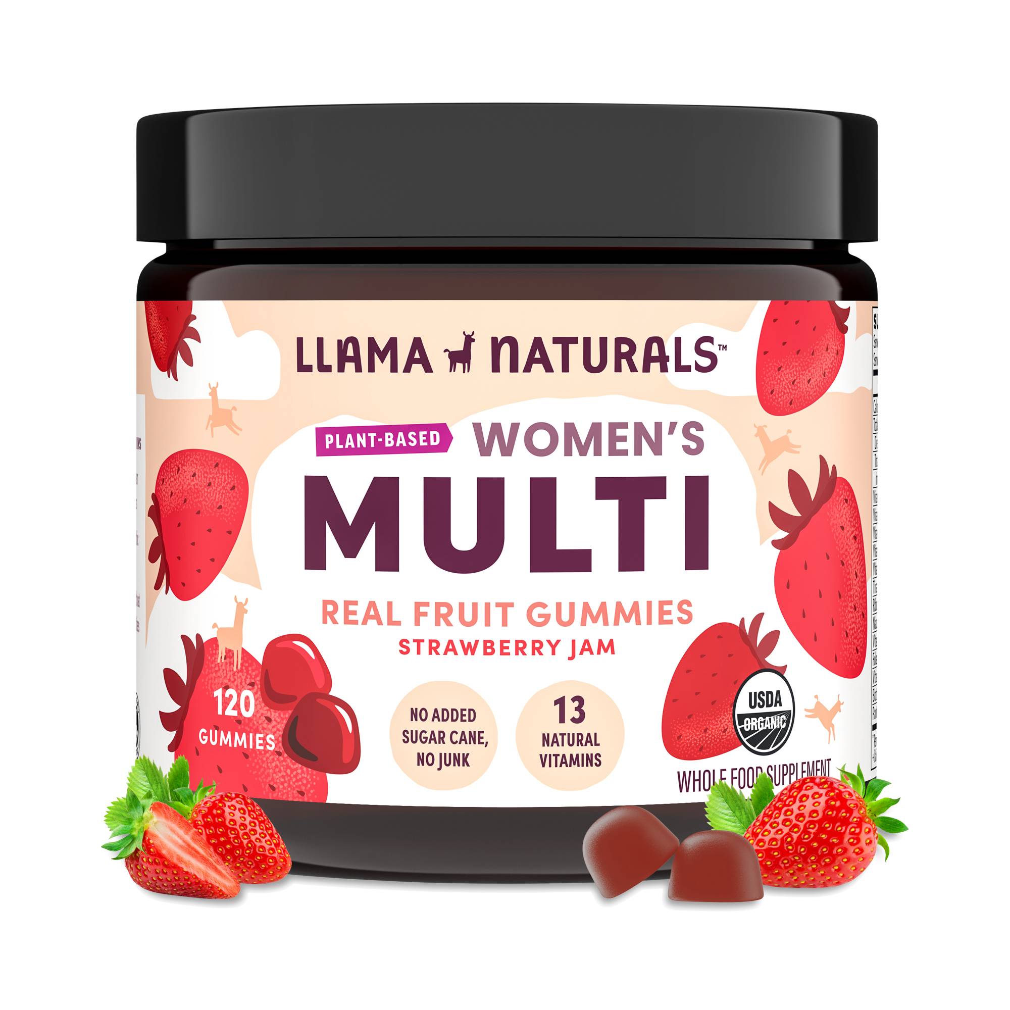 Women's Organic Multivitamin Gummies, Strawberry