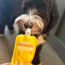 Buddy Budder Barking Banana Peanut Butter for Dogs