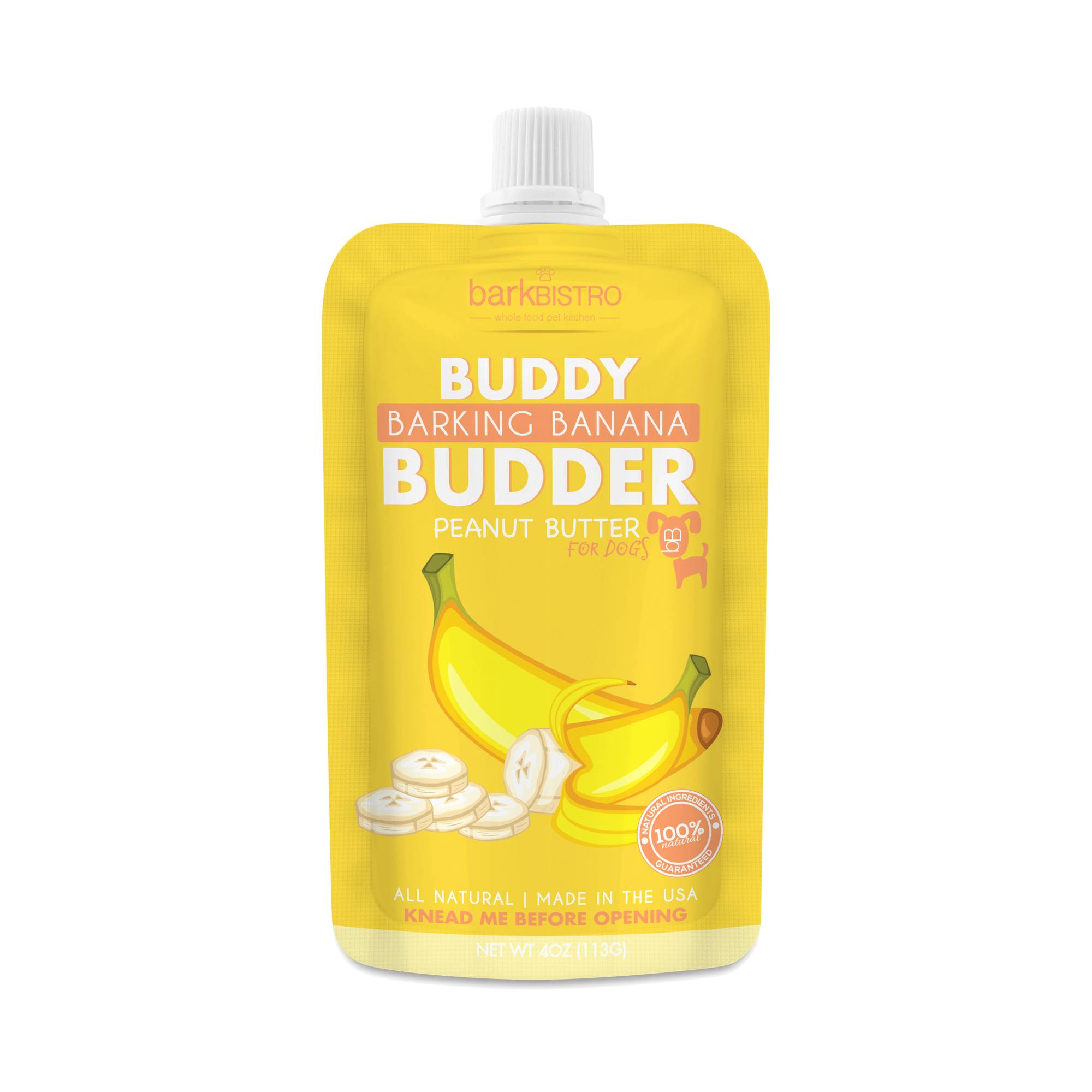Buddy Budder Barking Banana Peanut Butter for Dogs