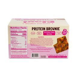 Protein Brownie, Birthday Cake Blondie