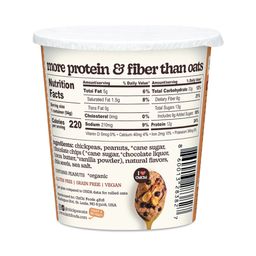 Chickpeas Protein Hot Cereal Cup, Peanut Butter Chocolate Chip