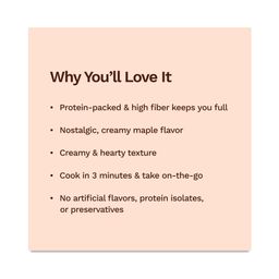 Chickpeas Protein Hot Cereal Cup, Maple Brown Sugar