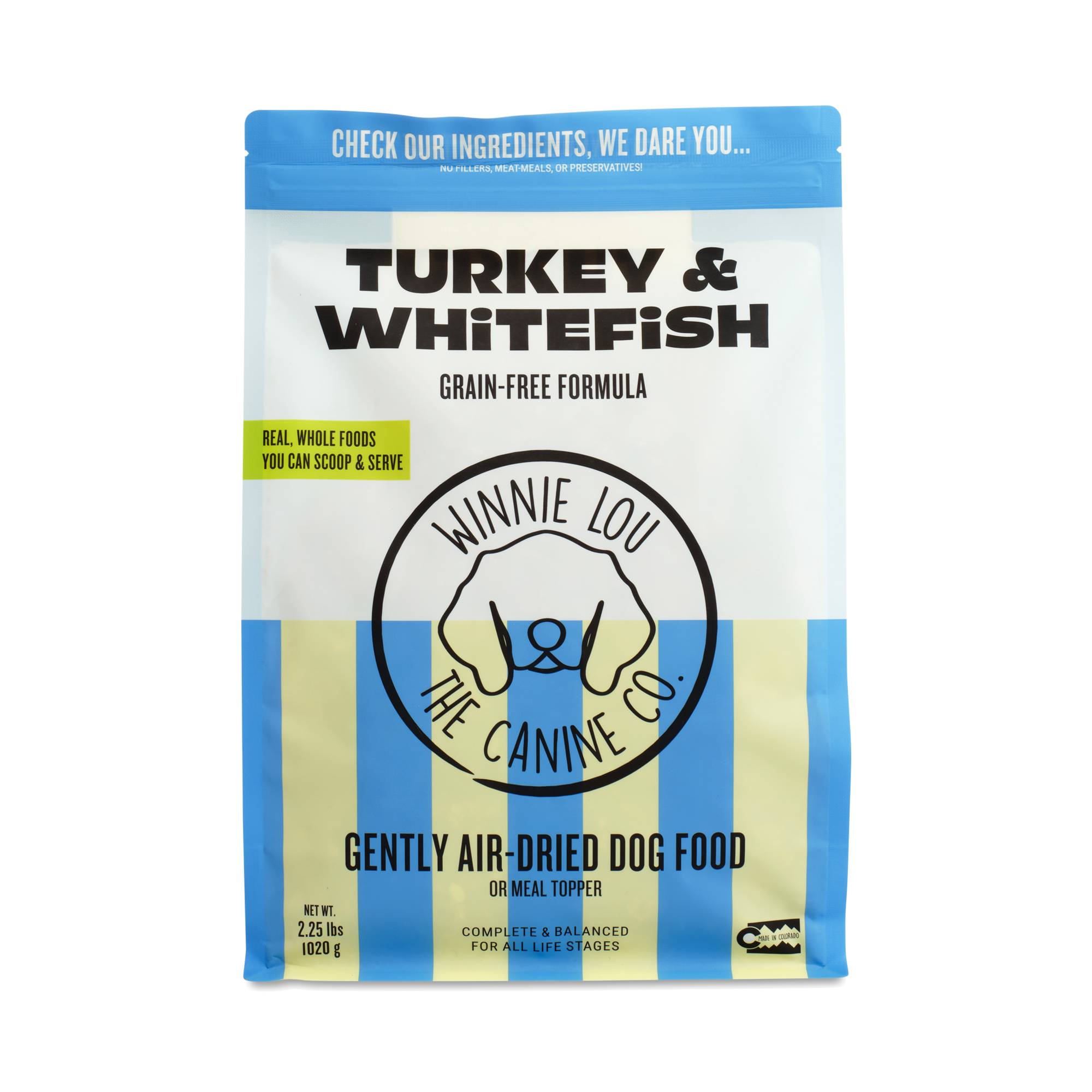 Gently Air-Dried Dog Food, Turkey & Whitefish
