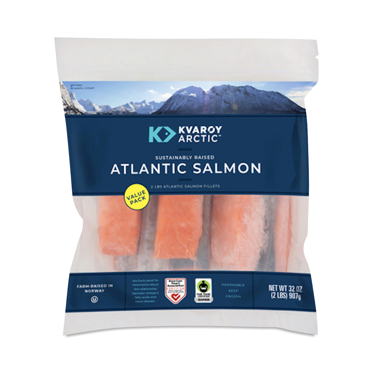 Kvaroy Salmon Norwegian Farmed Atlantic Salmon Portions