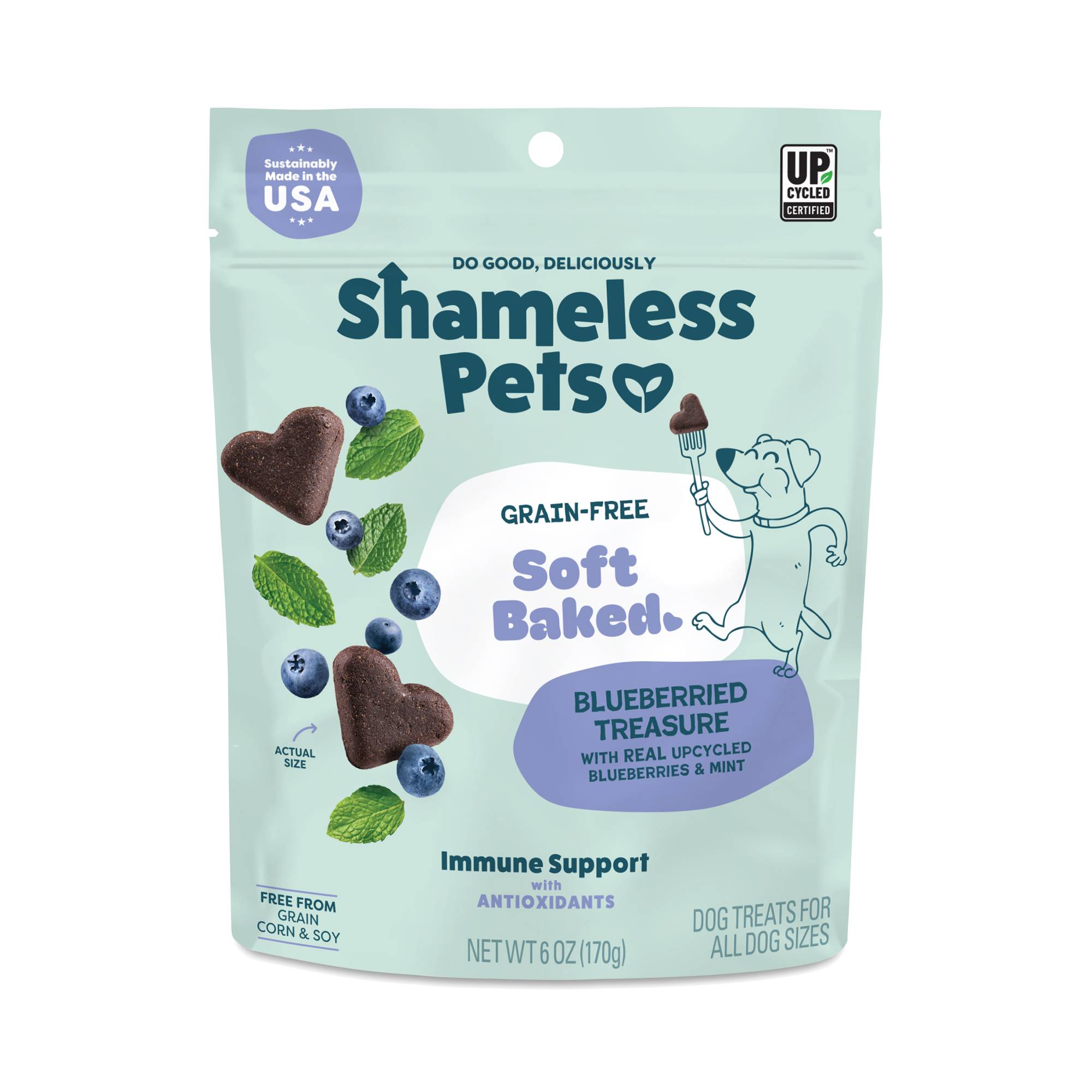 Soft-Baked Biscuit Dog Treats, Blueberried Treasure