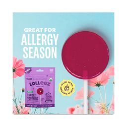Lolleez Organic Throat Soothing Pops for Kids, Mixed Berry