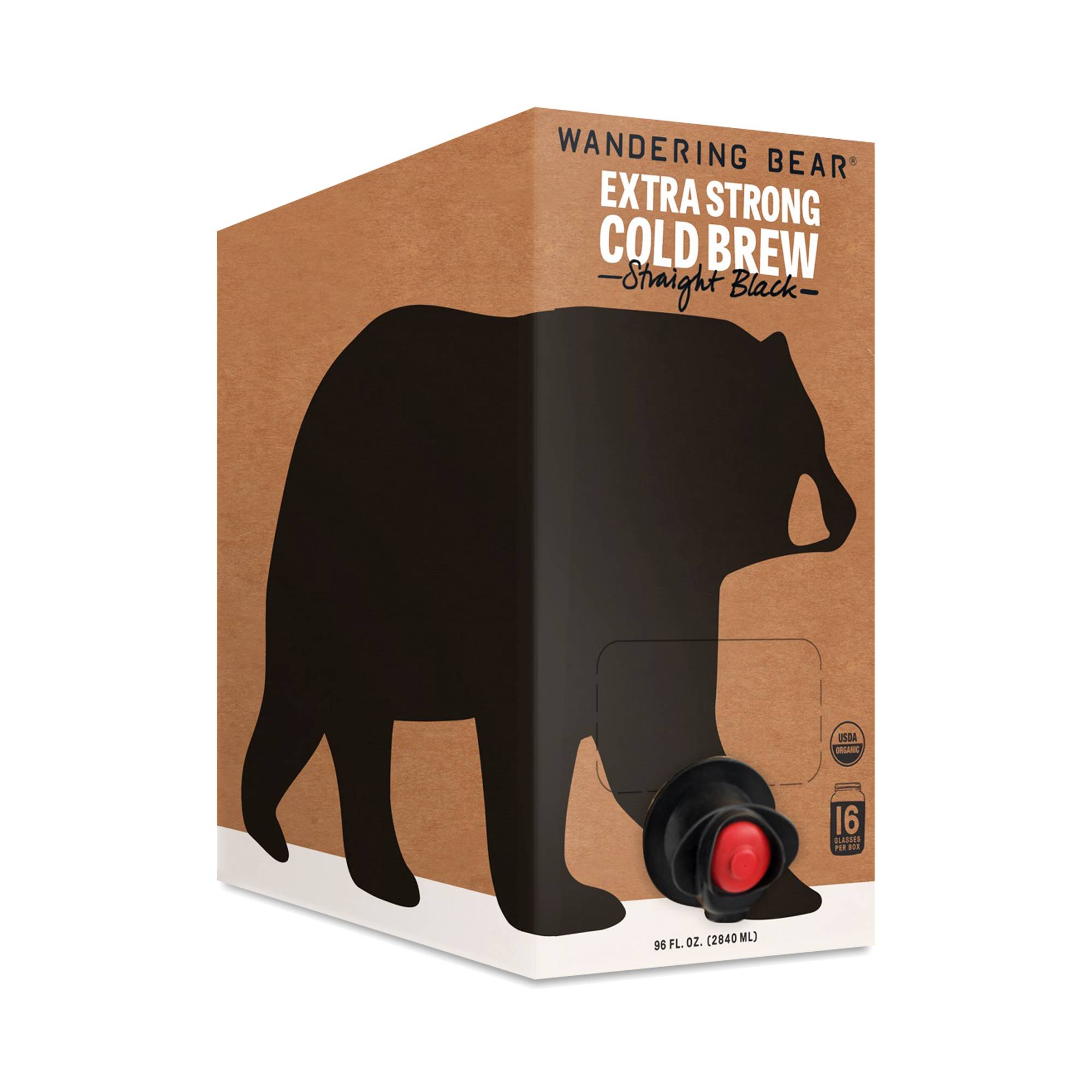 Extra Strong Cold Brew Coffee on Tap, Straight Black