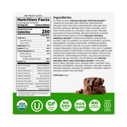 Organic Protein Shake Pack, Creamy Chocolate Fudge