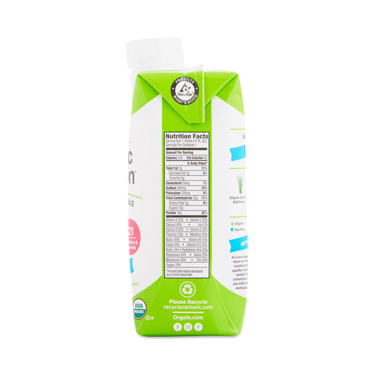 Organic Protein Shake, Vanilla by Orgain Thrive Market