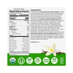 Organic Protein Shake, Sweet Vanilla Bean