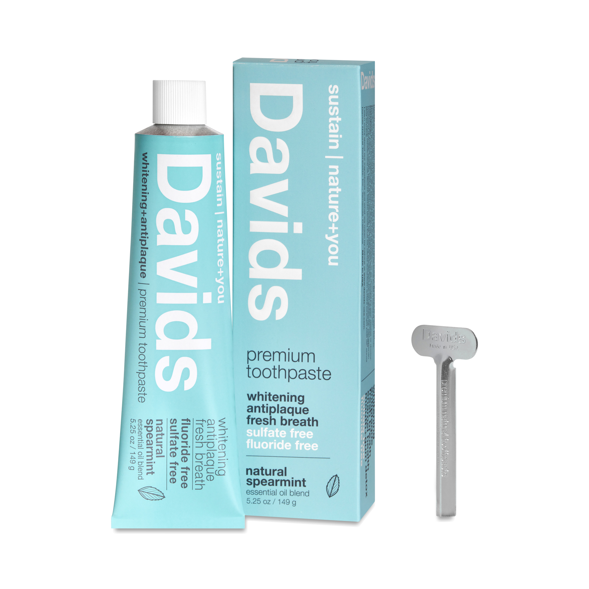 Davids Premium Toothpaste, Natural Spearmint | Thrive Market