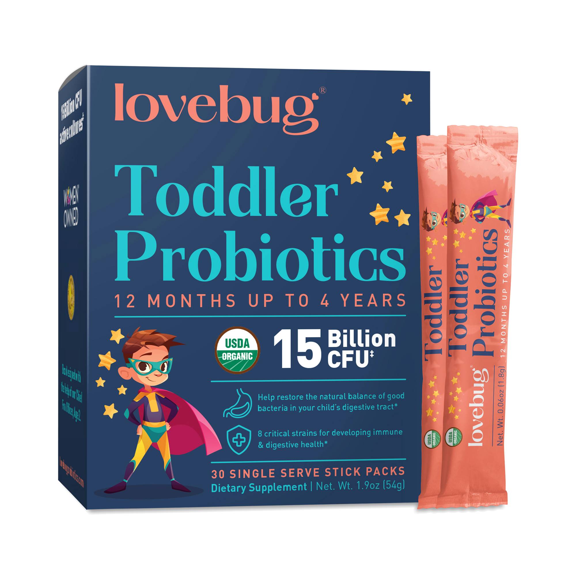 Toddler Probiotics, Organic, 12 months - 4 years