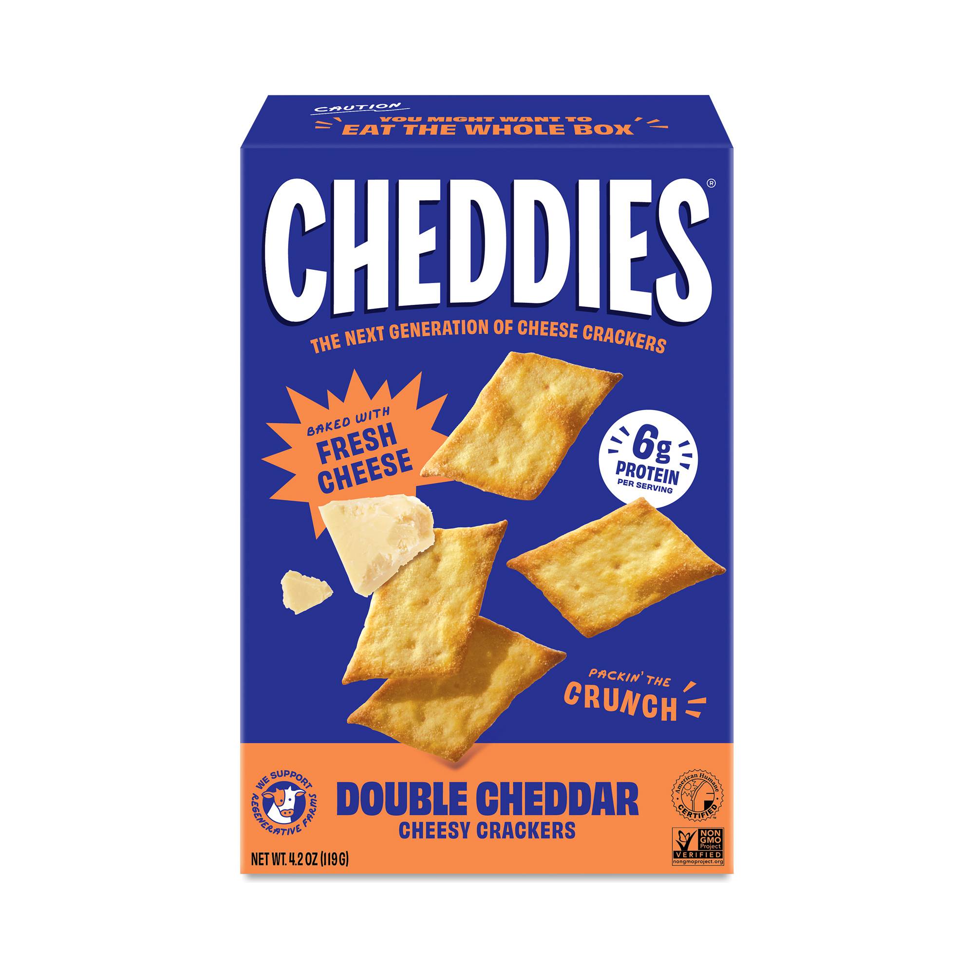 Double Cheddar Cheesy Crackers