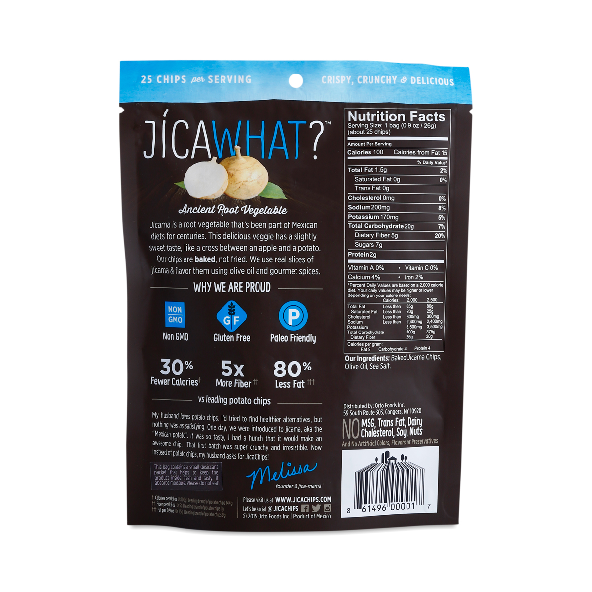 Sea Salt Jicama Chips by Jica Chips Thrive Market