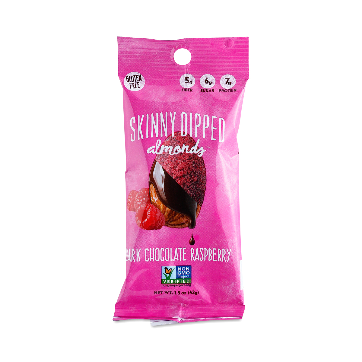 Dark Chocolate Raspberry Almonds by Skinny Dipped Thrive Market