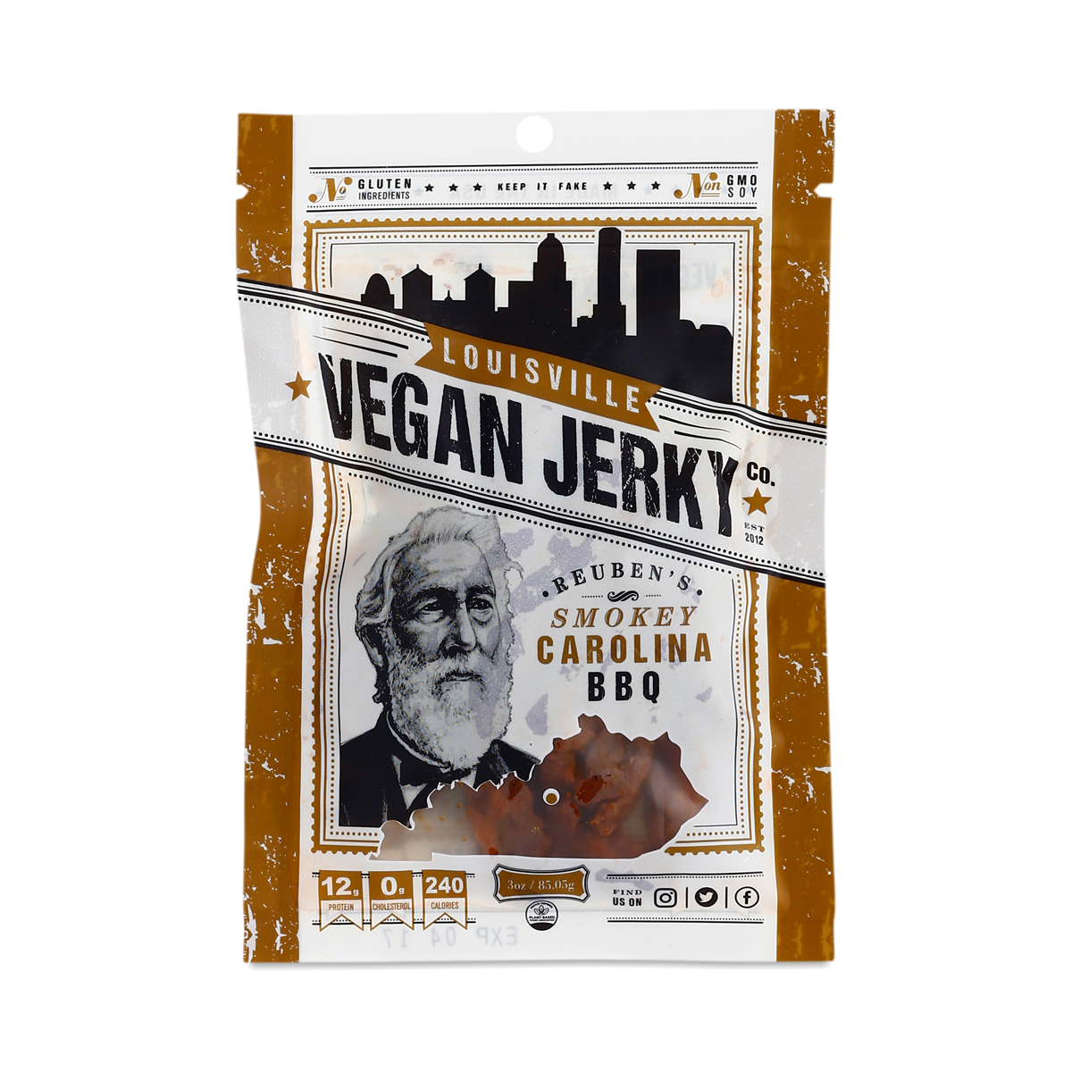 Smokey Carolina BBQ Vegan Jerky
