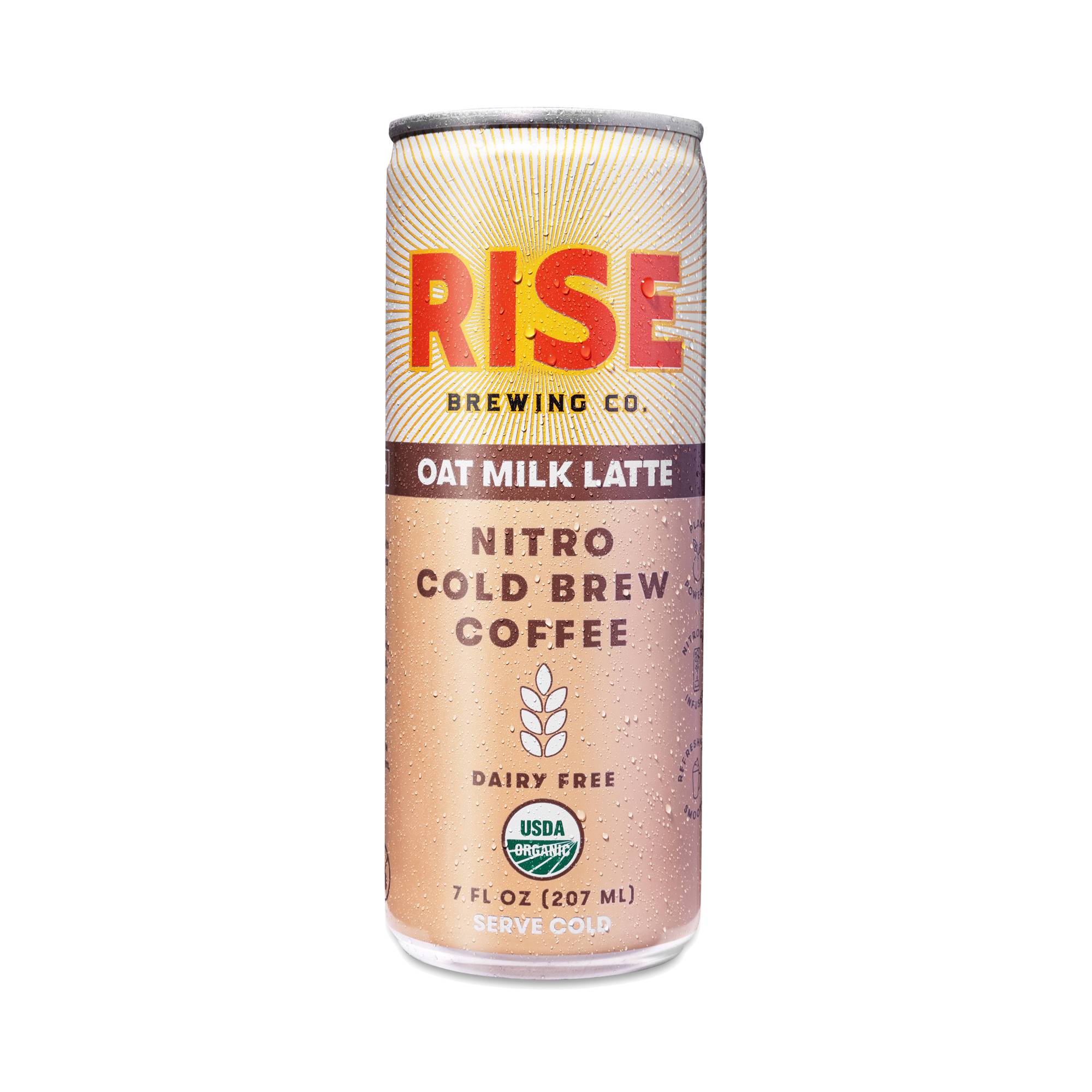 Nitro Cold Brew Coffee, Oat Milk Latte