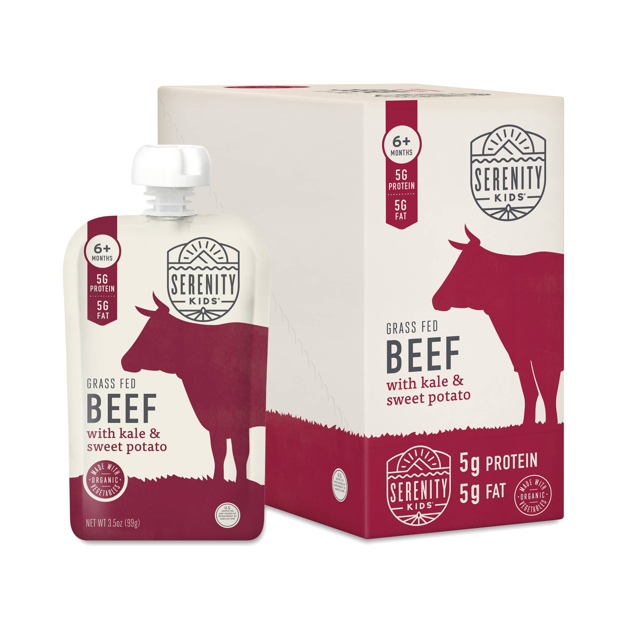Grass Fed Beef with Organic Kale and Sweet Potato Baby Food