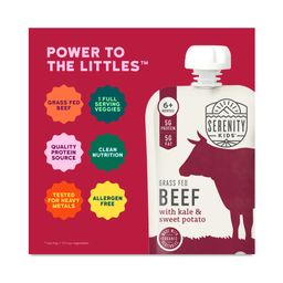 Grass Fed Beef with Organic Kale and Sweet Potato Baby Food